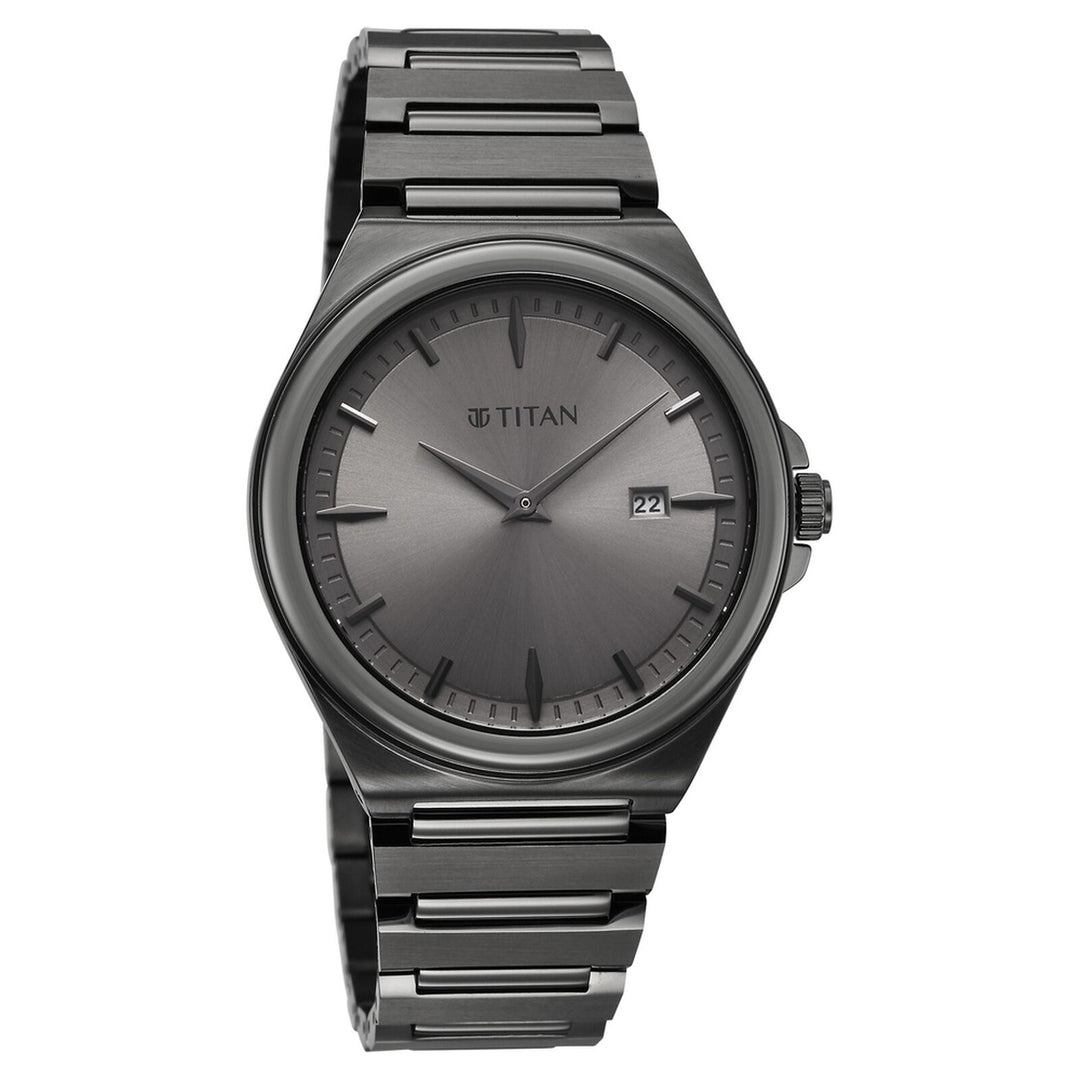 Titan Classique Sleekfit 90261QM02 Grey Dial Men&