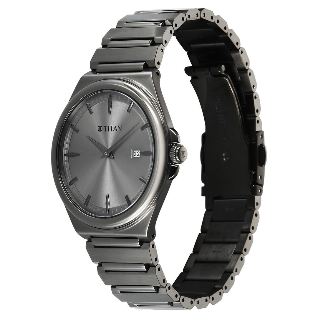 Titan Classique Sleekfit 90261QM02 Grey Dial Men&
