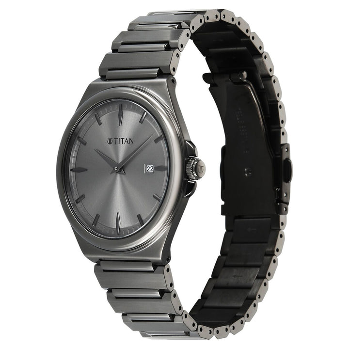 Titan Classique Sleekfit 90261QM02 Grey Dial Men&