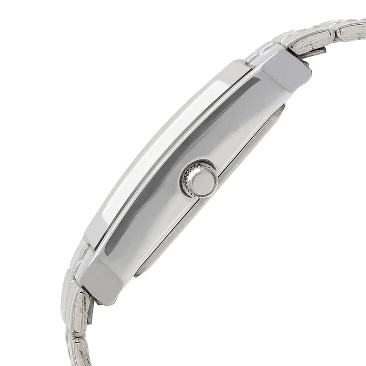 Titan White Dial Silver Stainless Steel Strap Watch NM9151SM01 (K222A)