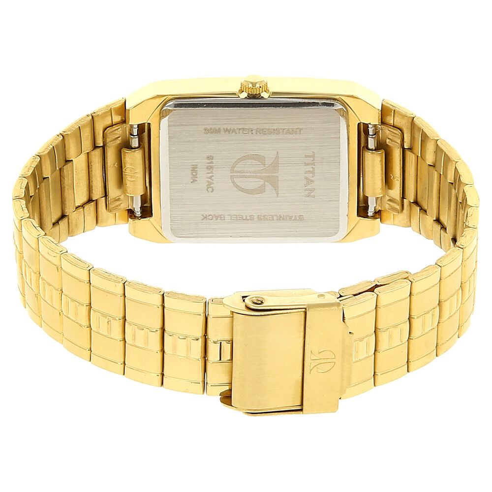 Titan Analog with Date Silver Dial Metal Strap watch for Men NS9151YM01