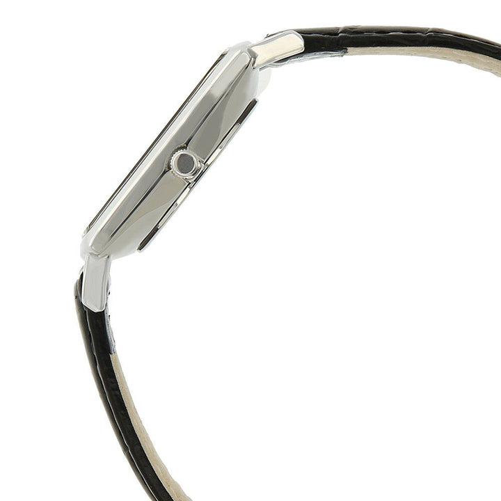 Titan Quartz Analog with Date Black Dial Leather Strap Watch for Men-NJ9159SL02A