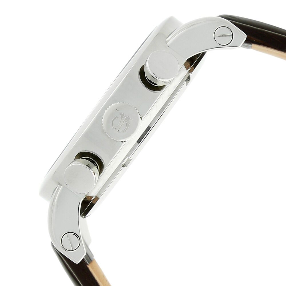 Titan Classic Grey Dial Chronograph Leather Strap watch for Men-NK9234SL03