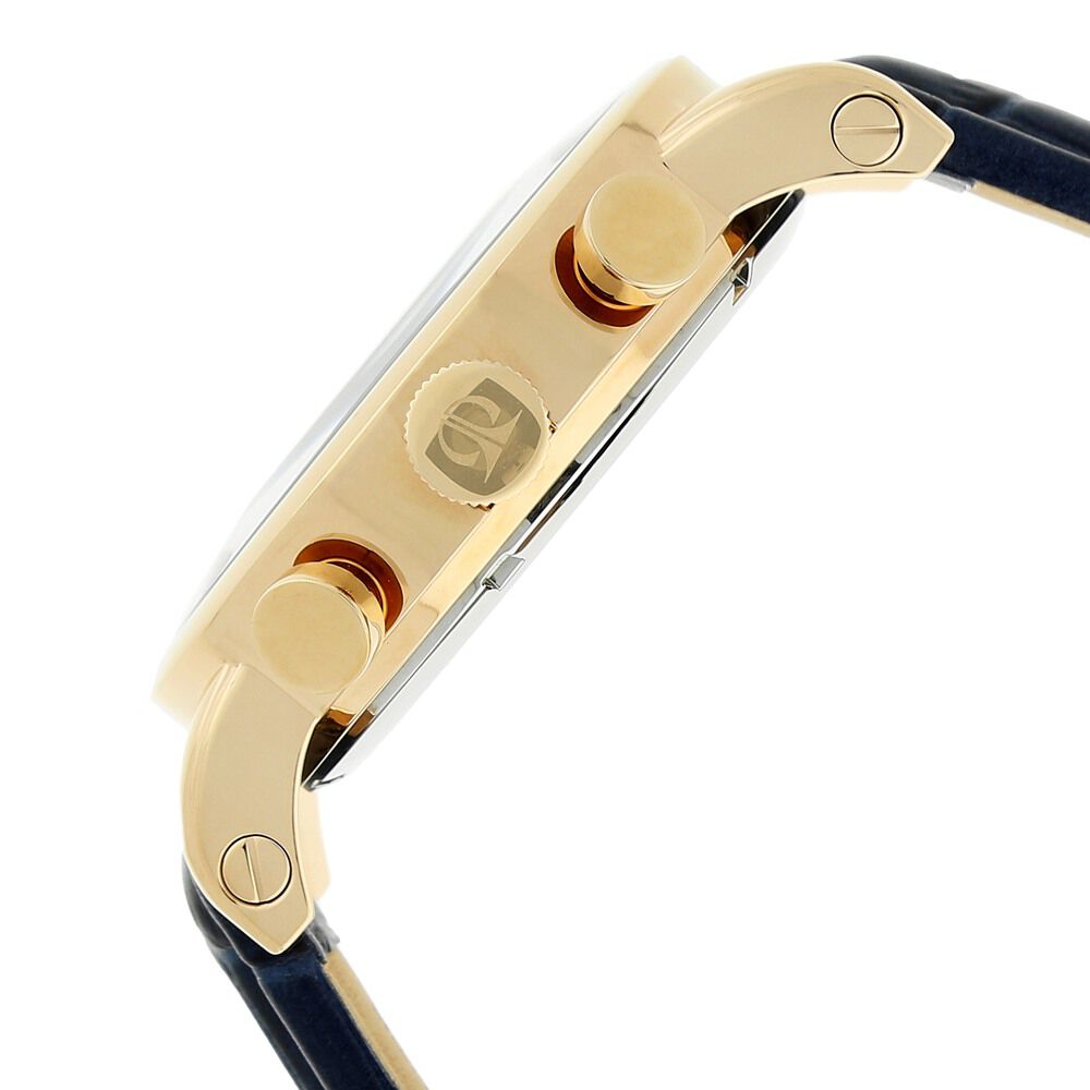 Titan Classic Blue Dial Chronograph Leather Strap watch for Men-NN9234WL02