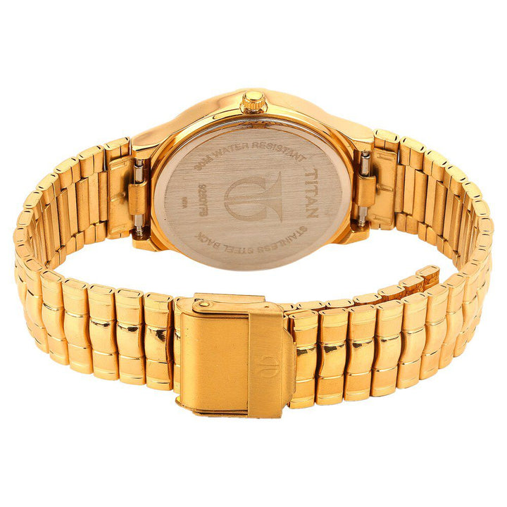 Titan Quartz Analog with Date White Dial Metal Strap Watch for Men-NF9260YM01A