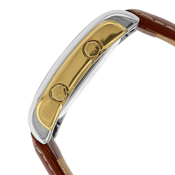 Titan Quartz Analog White Dial Leather Strap Watch for Men-NJ9309BL01E