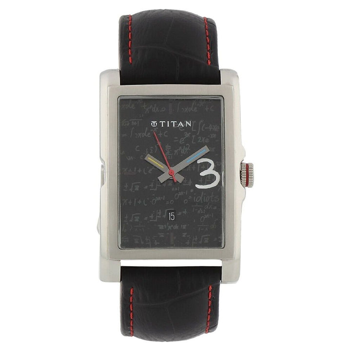Titan Quartz Analog with Date Black Dial Watch for Men-NC9310SL01