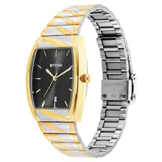 Titan Karishma Anthracite Dial Brass Strap Watch 9315BM03 / NR9315BM03