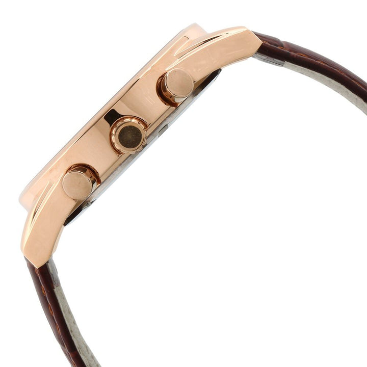 Titan Quartz Chronograph Brown Dial Leather Strap Watch for Men-9322WL06