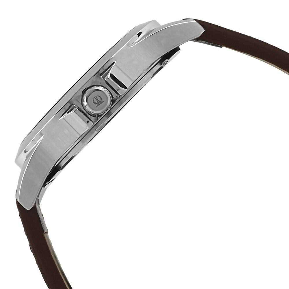 Titan Smart steel Beige Dial Analog with Date Leather Strap watch for Men-9323SL01