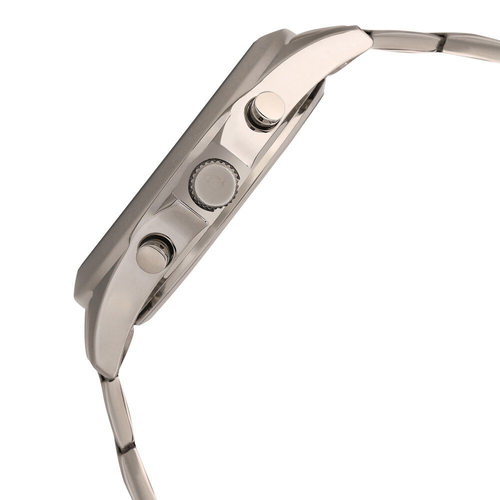 Titan Quartz Chronograph White Dial Stainless Steel Strap Watch for Men NS9323SM07