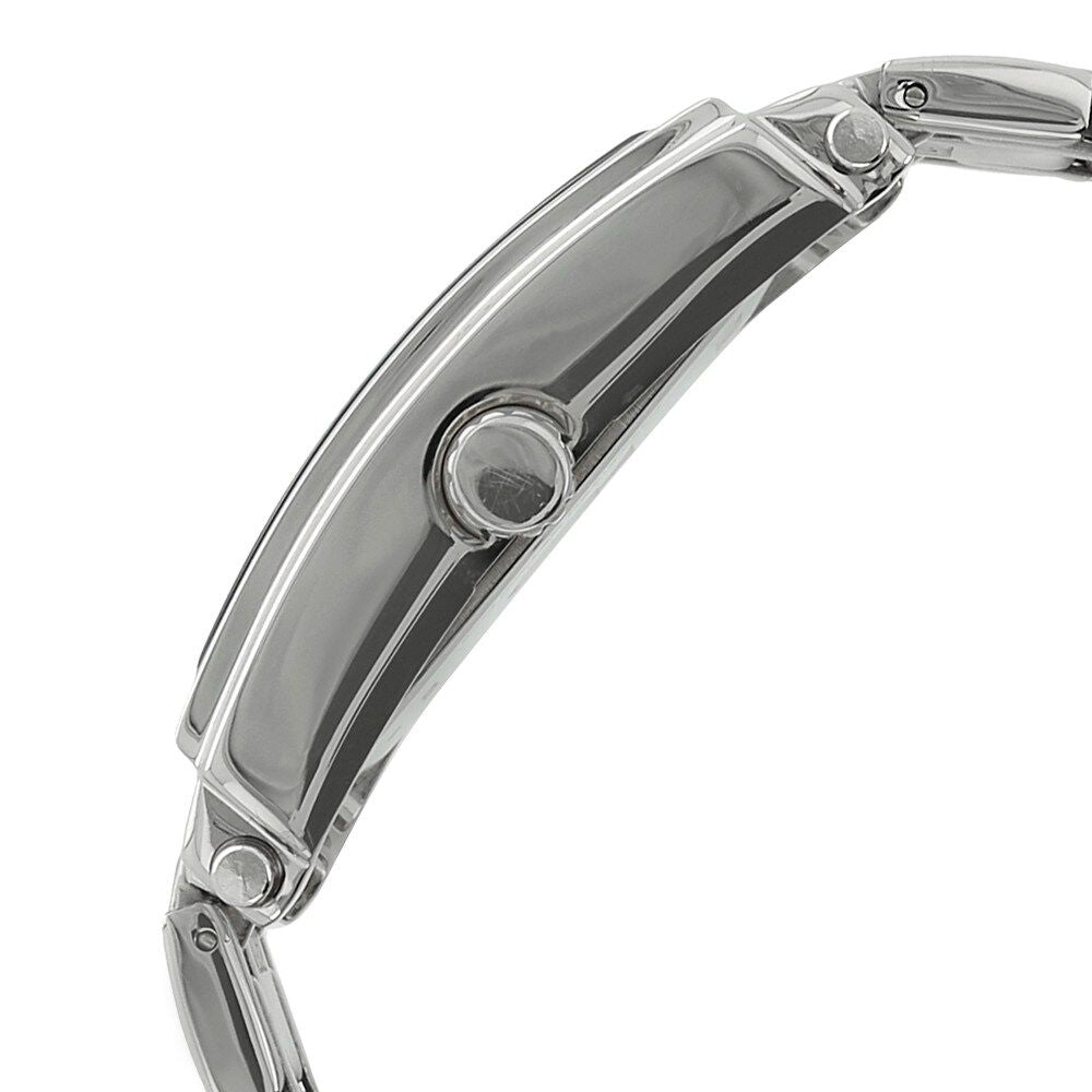 Titan Rectangle Silver Dial Analog with Date Metal Strap watch for Men-NK9327SM01