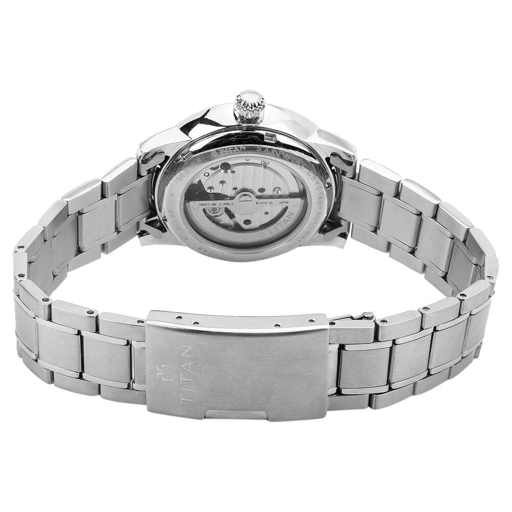 Titan Quartz Multifunction Black Dial Watch for Men-NC9338SM01