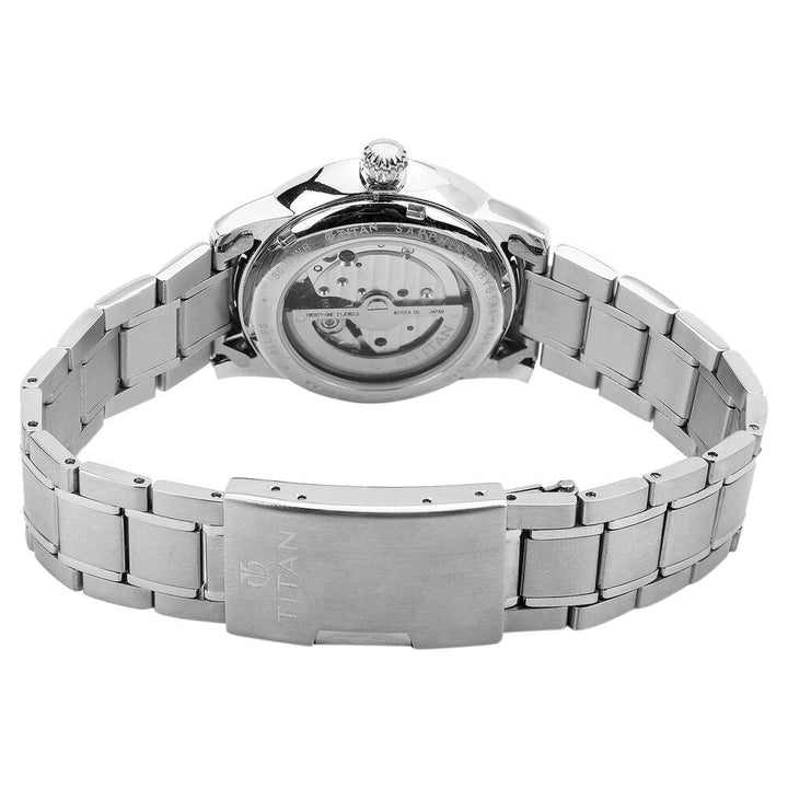 Titan Quartz Multifunction Black Dial Watch for Men-NC9338SM01