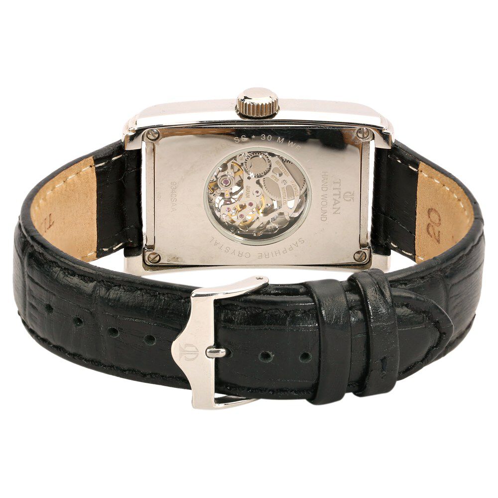 Titan Quartz Analog Black Dial Watch for Men-9340SL01