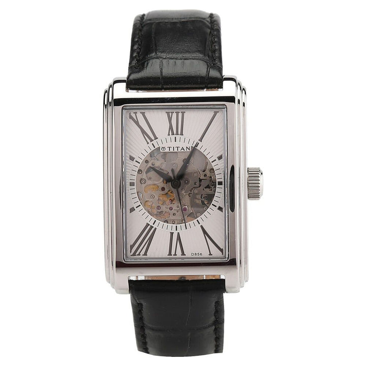 Titan Quartz Analog White Dial Watch for Men-9340SL02