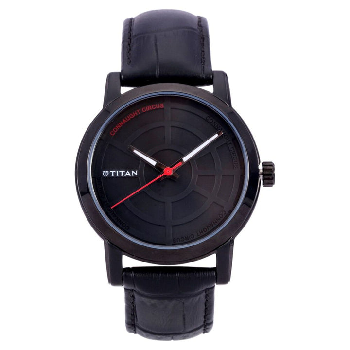 Titan Quartz Analog Black Dial Watch for Men-9365NL01