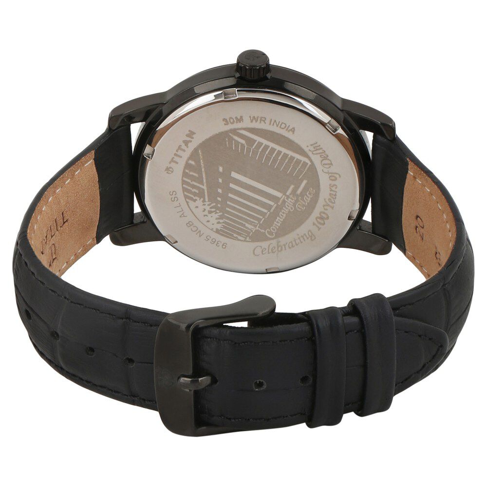 Titan Quartz Analog Black Dial Watch for Men-9365NL01