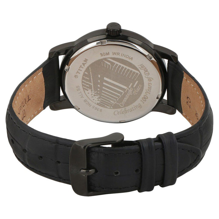 Titan Quartz Analog Black Dial Watch for Men-9365NL01