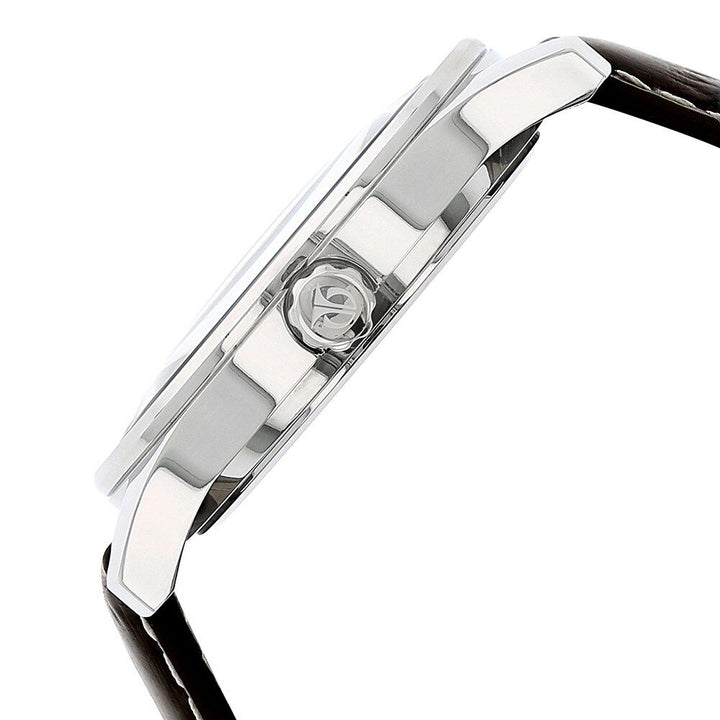 Titan Quartz Analog with Date Brown Dial Leather Strap Watch for Men-NE9386SL03J