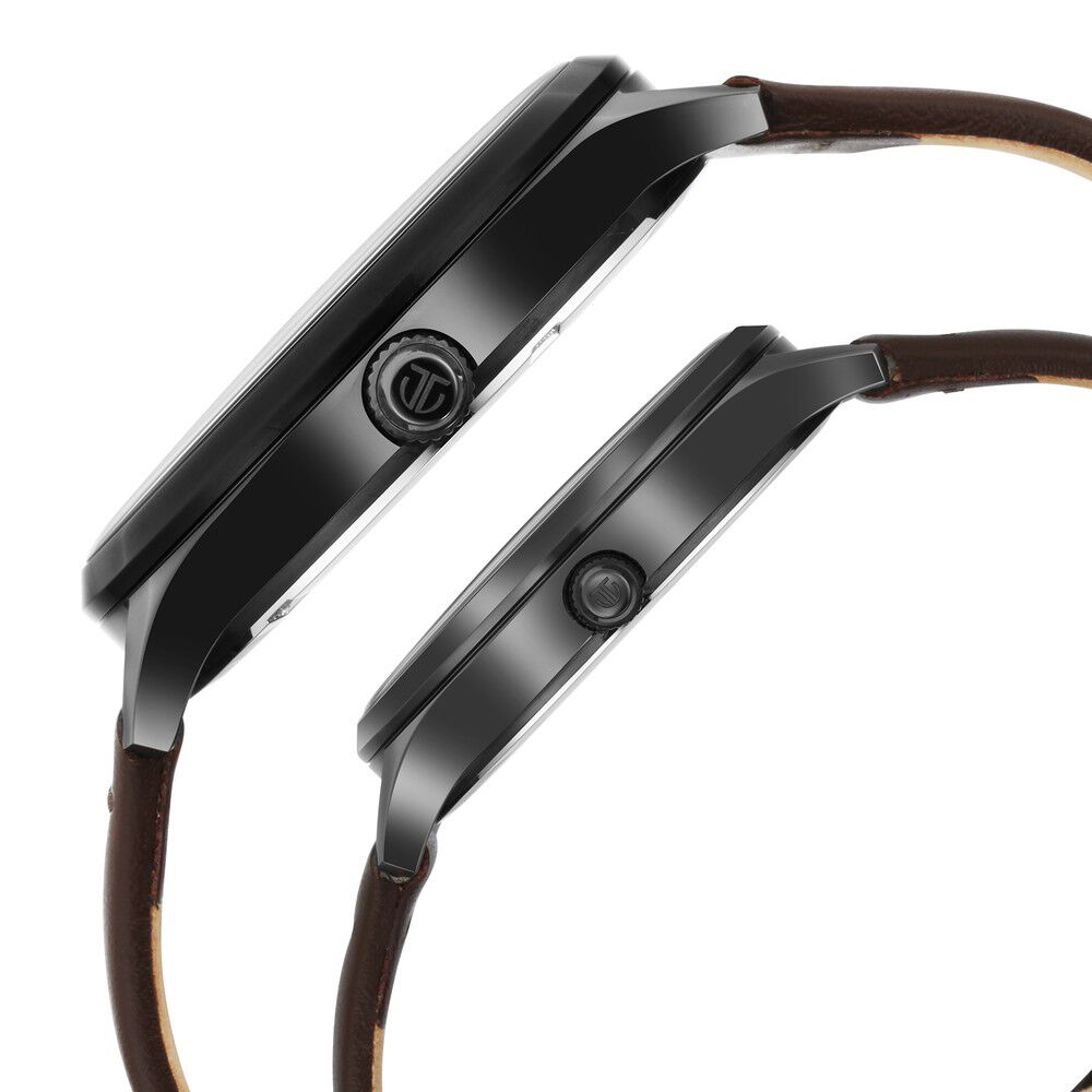 Titan Bandhan Green Dial Analog with Date Leather Strap watch for Couple - The Watch Factory ®