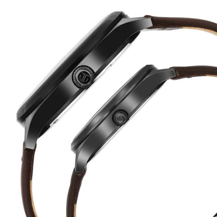 Titan Bandhan Green Dial Analog with Date Leather Strap watch for Couple - The Watch Factory ®