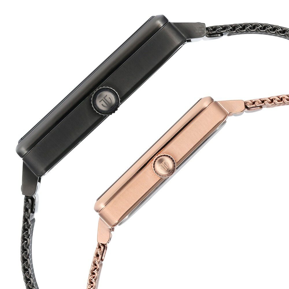 Titan Bandhan Black Dial Quartz Multifunction Stainless Steel Strap watch for Couple - The Watch Factory ®