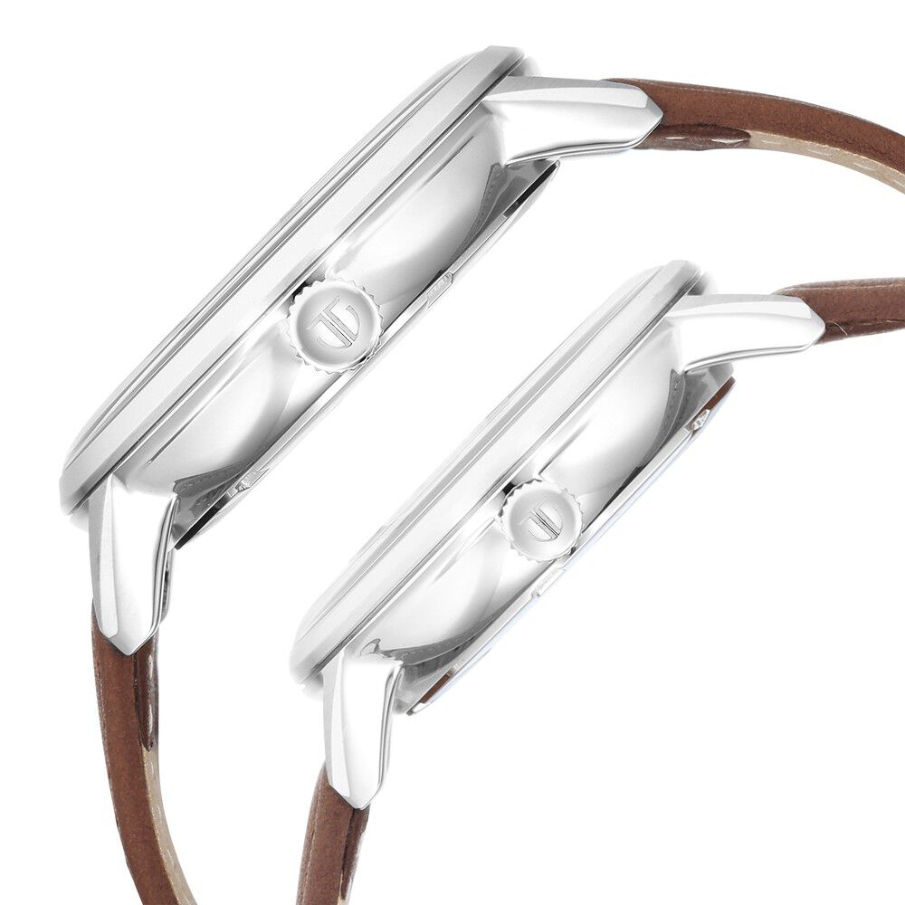 Titan Modern Bandhan Blue Dial Quartz Multifunction Leather Strap watch for Couple - The Watch Factory ®