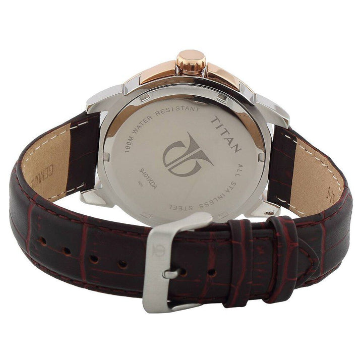 Titan Quartz Analog Black Dial Watch for Men-NC9401KL02J