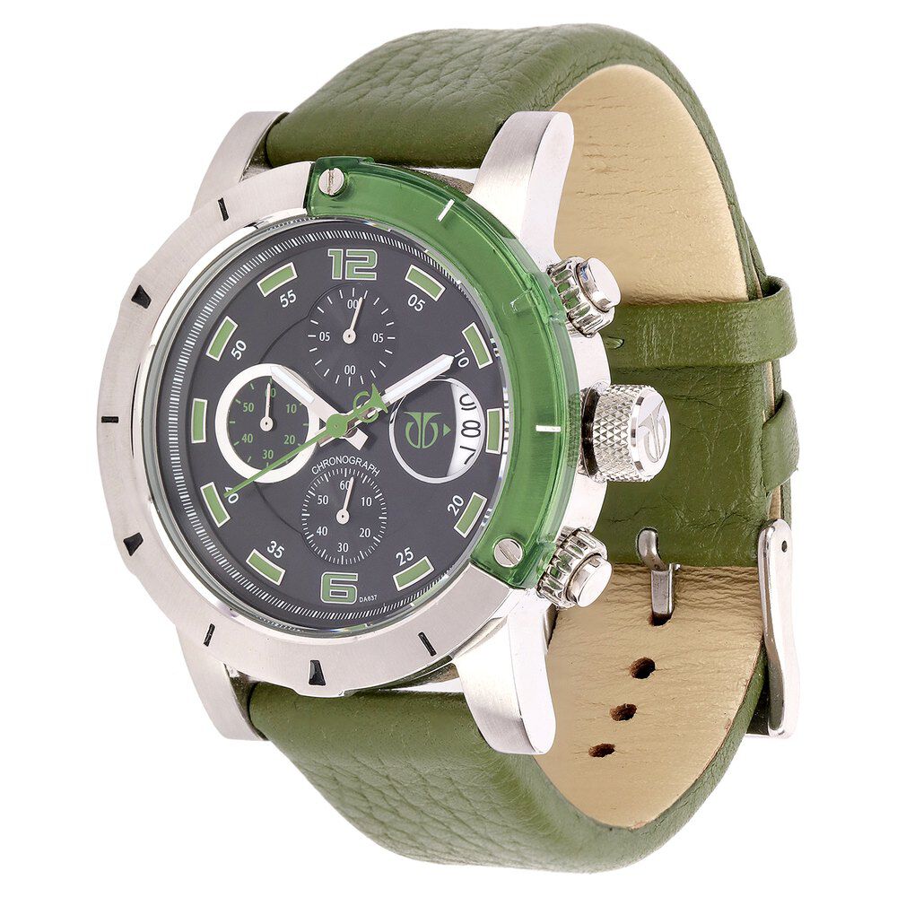 Titan Quartz Chronograph Black Dial Watch for Men-NB9405SL02