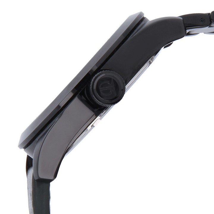 Titan Quartz Analog with Date Black Dial Bimetal Strap Watch for Men-NB9412NH02