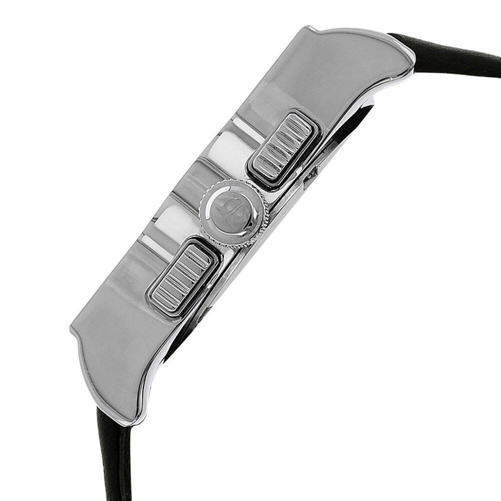 Titan Quartz Chronograph Black Dial Leather Strap Watch for Men-NB9414SL01