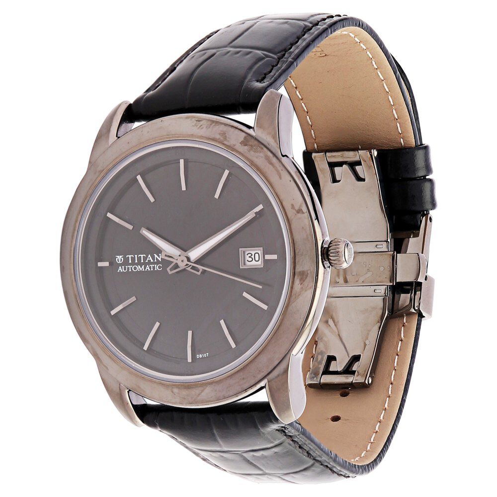 Titan Quartz Analog with Date Black Dial Watch for Men-NC9426TL01J