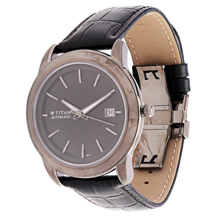 Titan Quartz Analog with Date Black Dial Watch for Men-NC9426TL01J