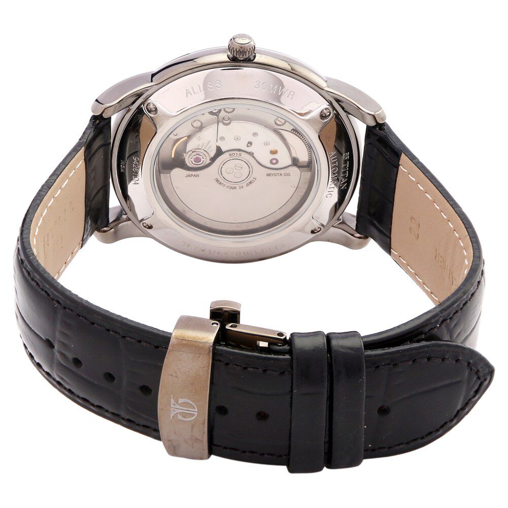 Titan Quartz Analog with Date Black Dial Watch for Men-NC9426TL01J