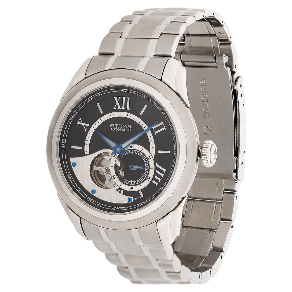 Titan Quartz Analog Black Dial Watch for Men-NC9430SM01J