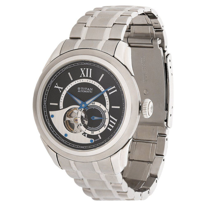 Titan Quartz Analog Black Dial Watch for Men-NC9430SM01J