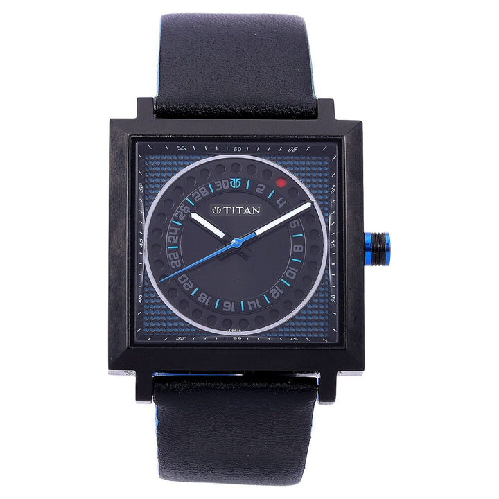 Titan Quartz Analog Black Dial Watch for Men-9434NL02J