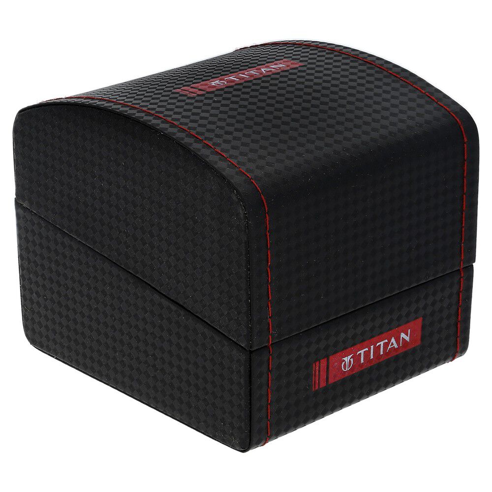 Titan Quartz Analog White Dial Metal Strap Watch for Men-NJ9439SM02A