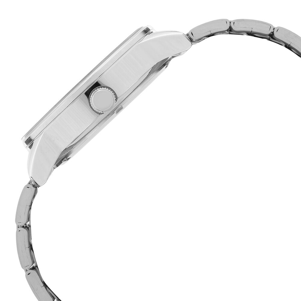 Titan Quartz Analog with Date White Dial Stainless Steel Strap Watch for Men-NK9441SM02