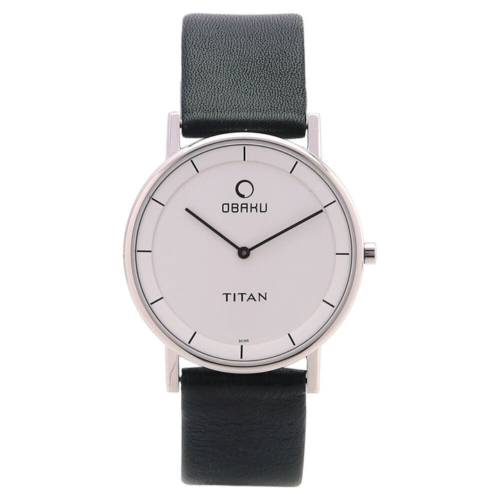 Titan Quartz Analog White Dial Watch for Men-9451SL01