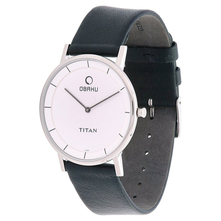 Titan Quartz Analog White Dial Watch for Men-9451SL01