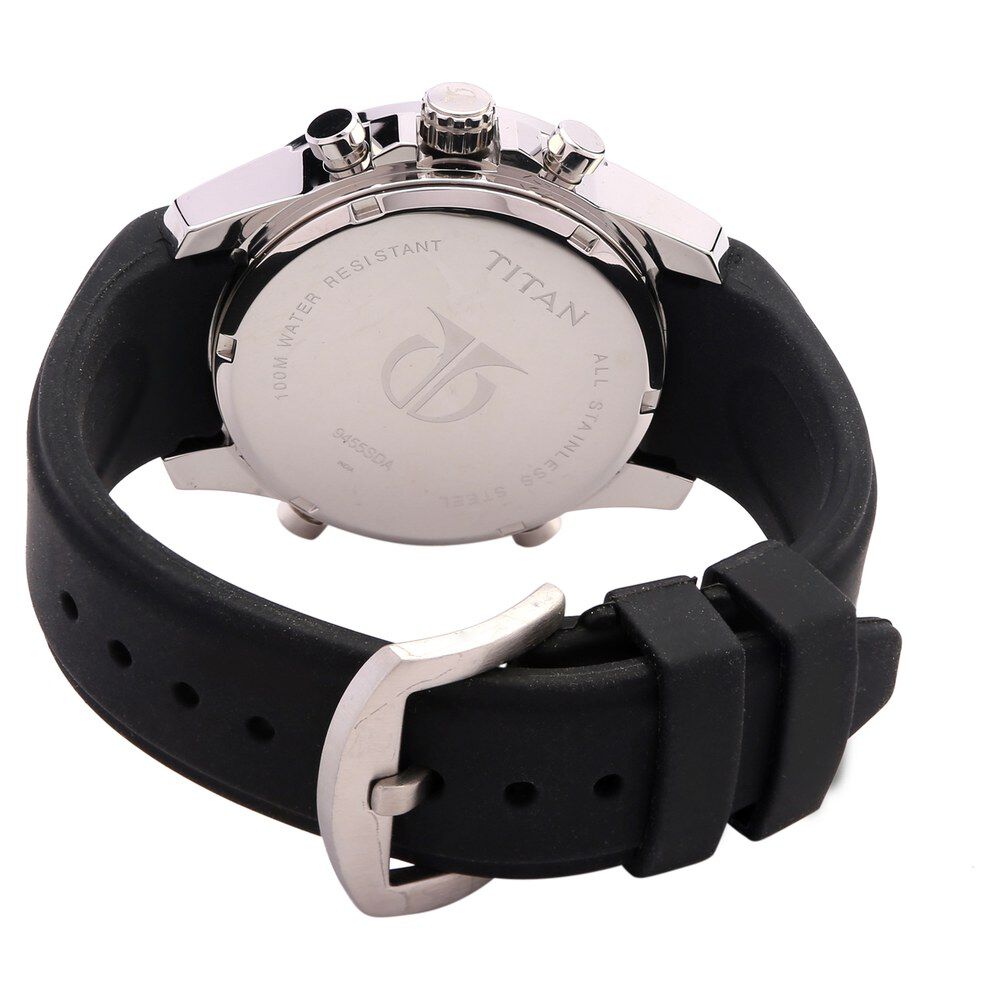 Titan Ana Digi Blue Dial Quartz Digital Strap Watch for Men-9455SP04