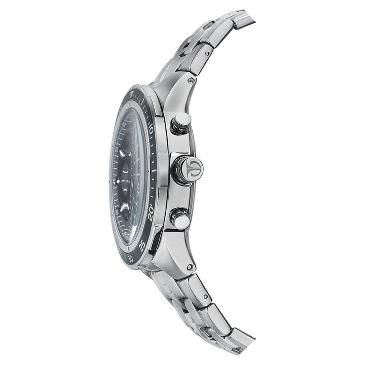 Titan Quartz Chronograph Grey Dial Stainless Steel Strap Watch for Men-NF9466KM01J