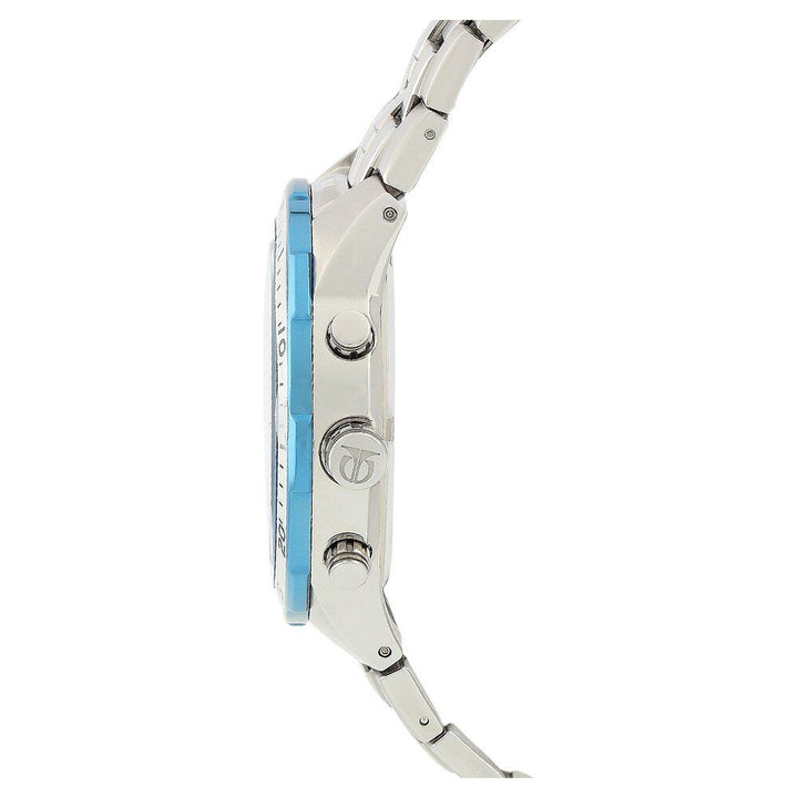 Titan Quartz Chronograph Silver Dial Metal Strap Watch for Men-NF9466KM02J