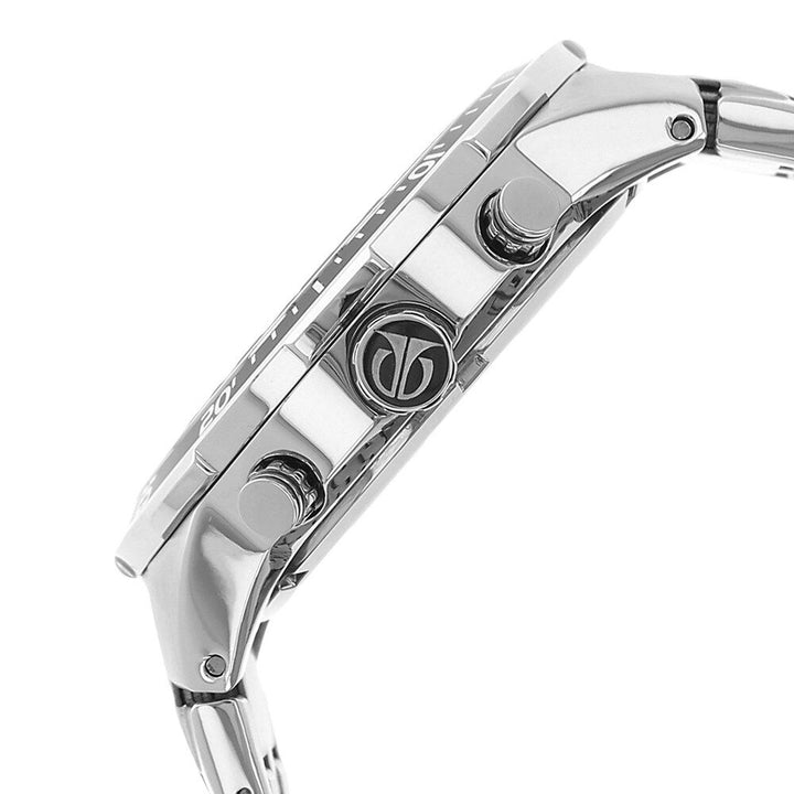 Titan Chronograph Grey Dial Stainless Steel Strap Watch for Men-9466KM06