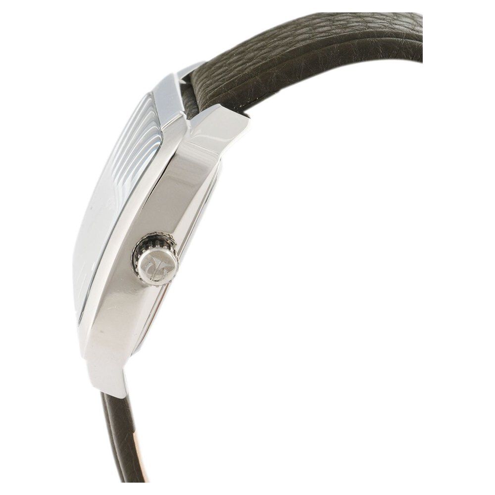 Titan Analog with Day and Date Green Dial Leather Strap watch for Men-9469SL01