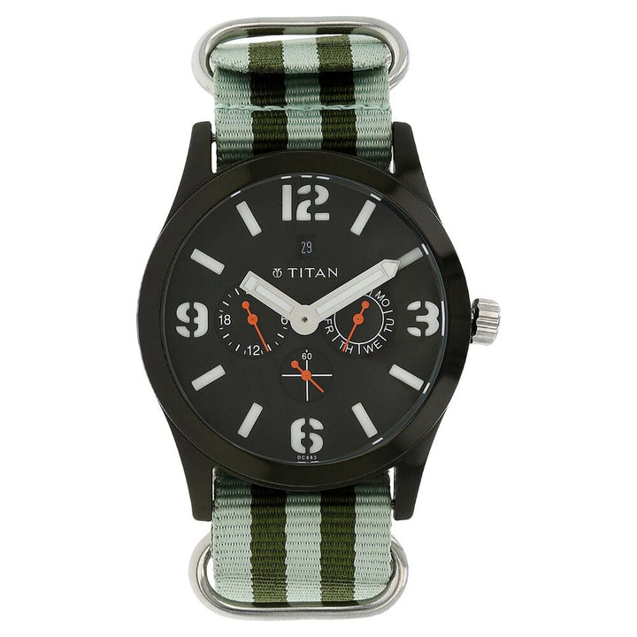 Titan Analog Black Dial Quartz Plastic Strap watch for Men-9473AP04J