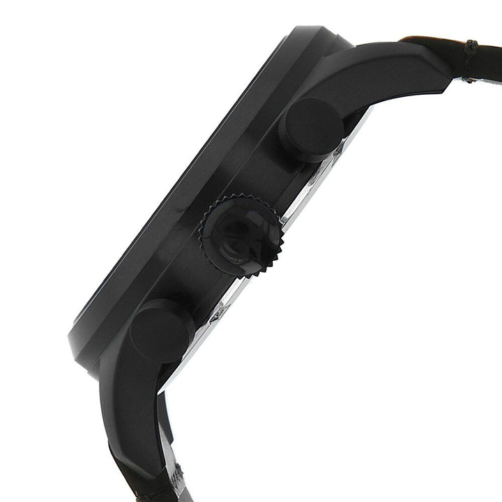 Titan Quartz Chronograph Brown Dial Leather Strap Watch for Men-NL9477NL02