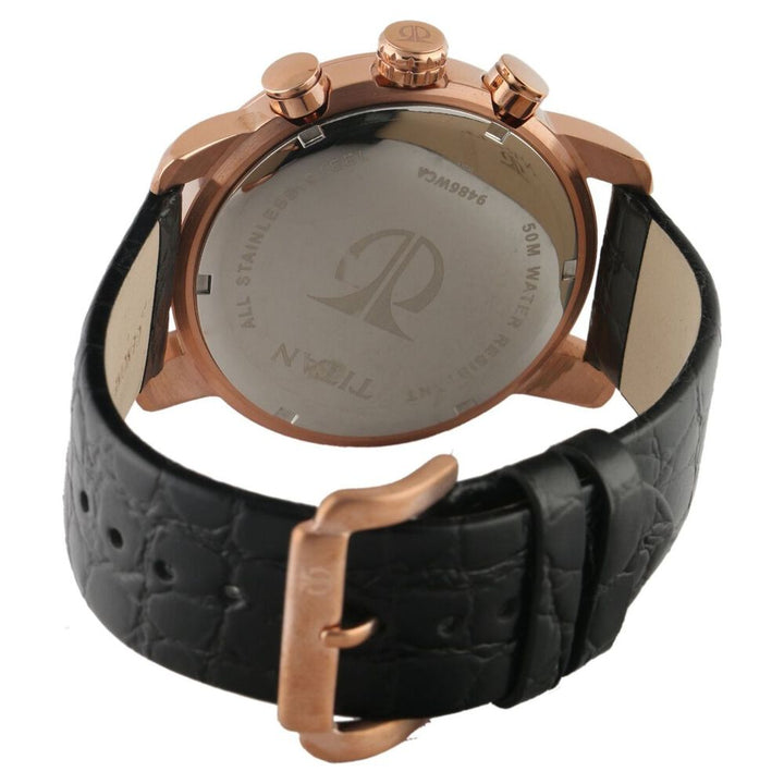 Titan Quartz Analog Black Dial Watch for Men-9486WL01J